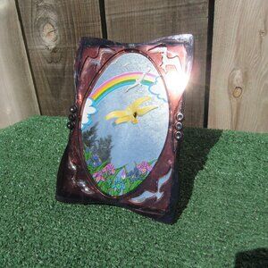 Vintage 1978 YAP'S Sea Gull Mirror Music Box Somewhere Over The Rainbow